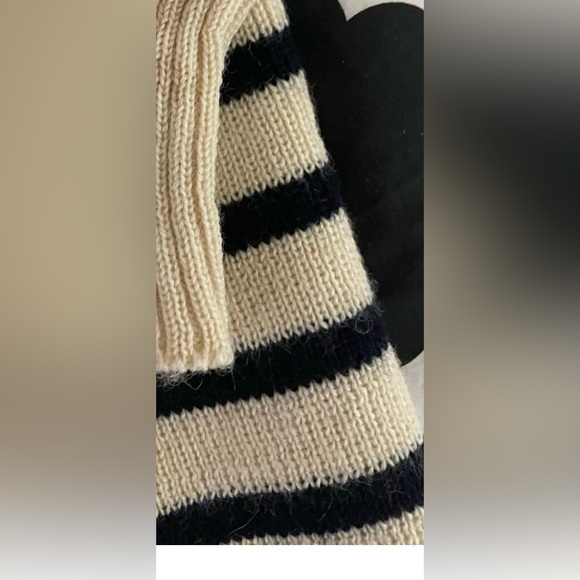 Vintage France Wool Sweater Striped Fisherman Veritable Chantail Breton Marine - Picture 13 of 14